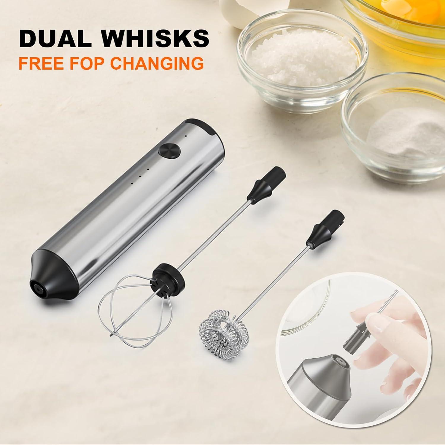 Espumador de Leche Eléctrico SOENGLYUN Recargable USB 10W