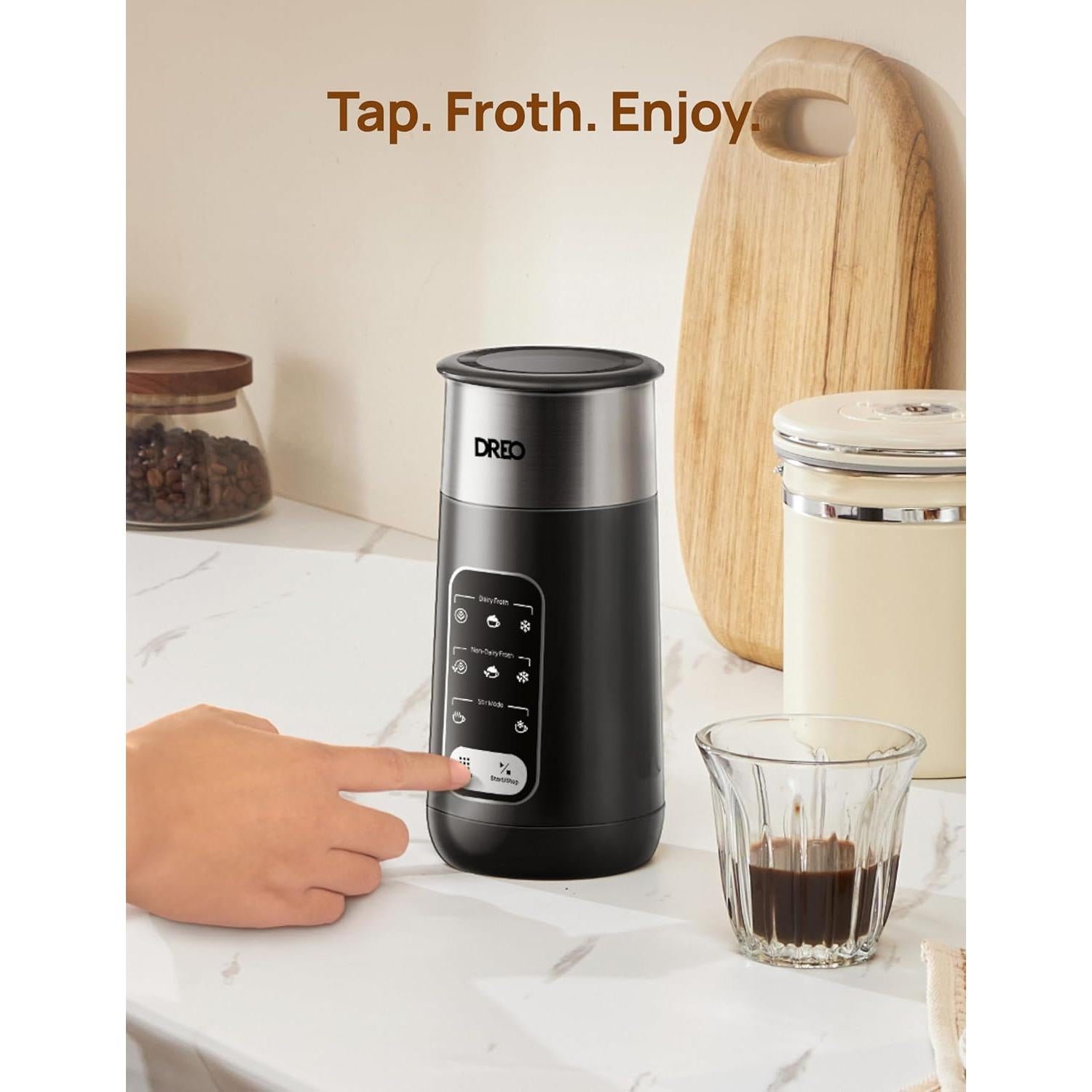 Espumador de Leche Dreo DR-KMF002 8-en-1 270ml Eléctrico