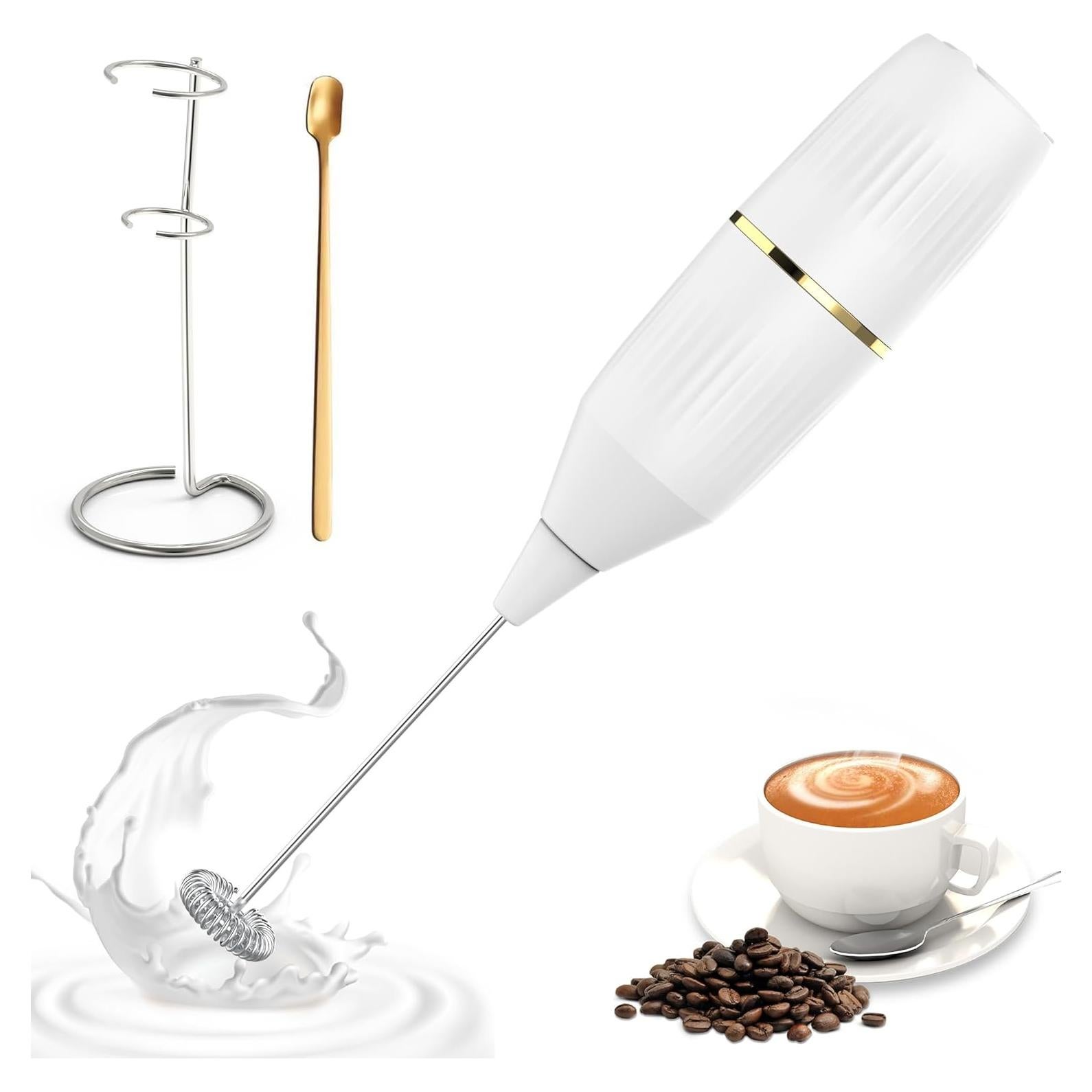 Batidor de Leche HOMEXUP 14,000 RPM Blanco con Soporte