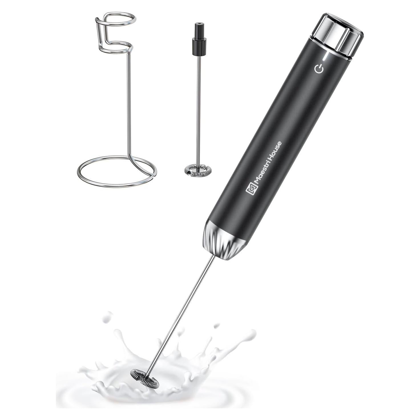 Espumador de Leche Recargable Maestri House MHMF03 Negro