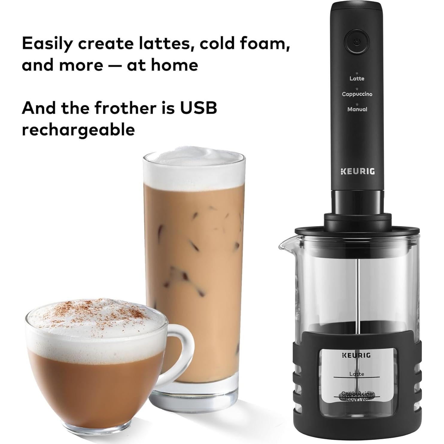 Espumador de Leche Keurig SimpleCafé 354ml 3 Configuraciones