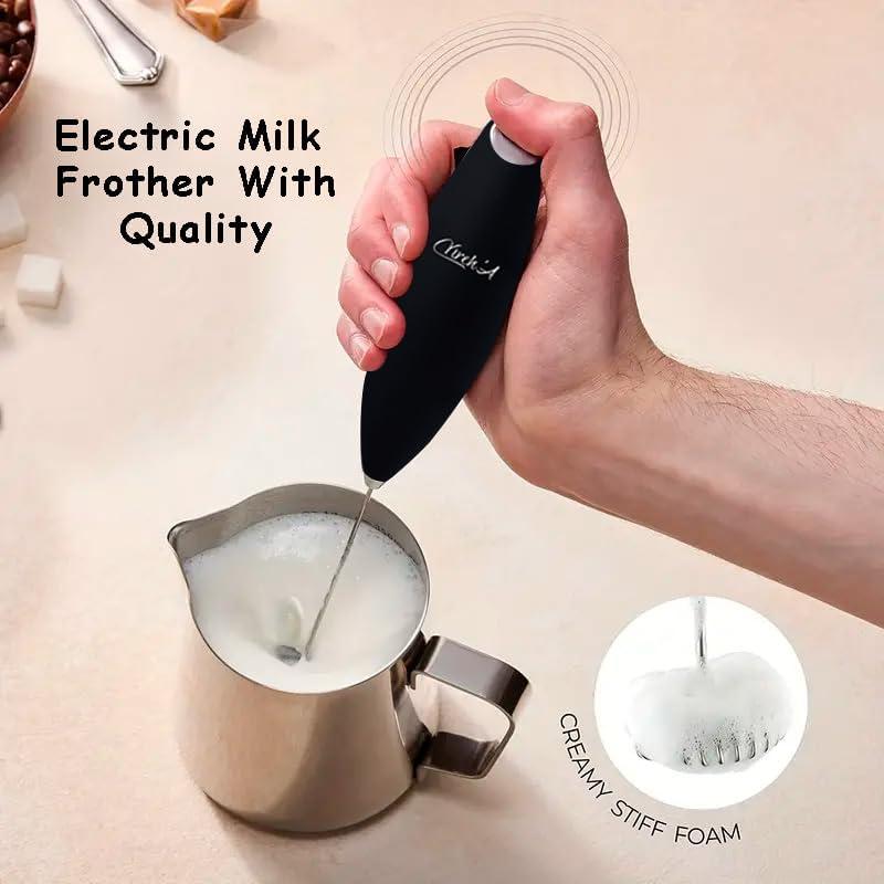 Espumador de Leche Yireh' Mini Ergonómico Negro 150g