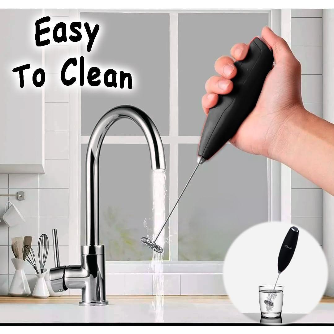 Espumador de Leche Yireh' Mini Ergonómico Negro 150g