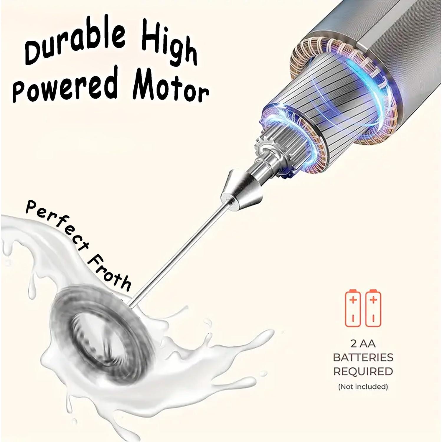 Espumador de Leche Yireh' Mini Ergonómico Negro 150g