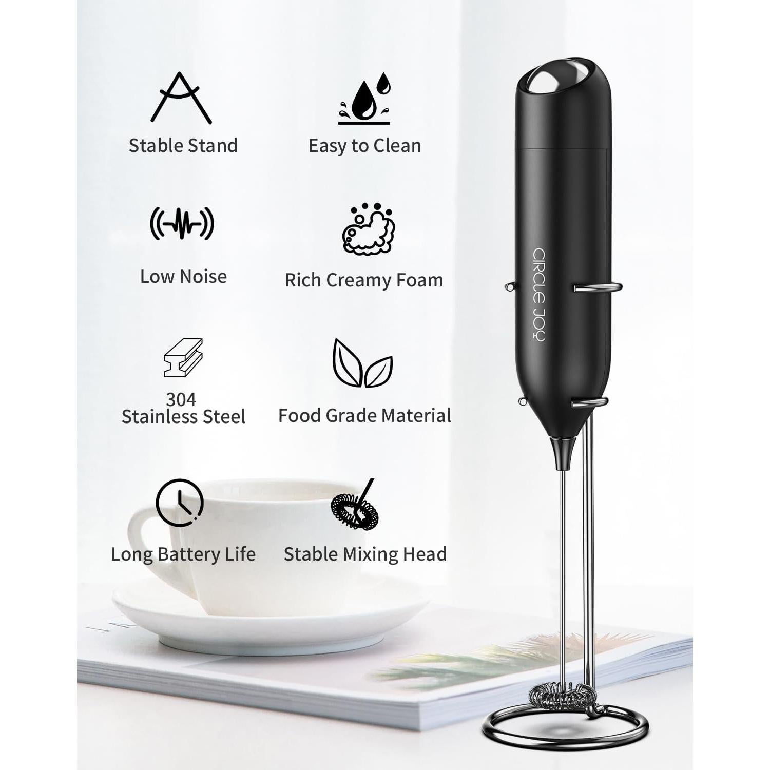 Espumador de Leche CIRCLE JOY KJBQ-21-BS Eléctrico Negro
