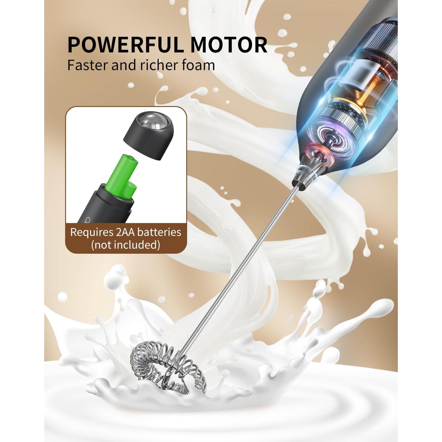 Espumador de Leche CIRCLE JOY KJBQ-21-BS Eléctrico Negro