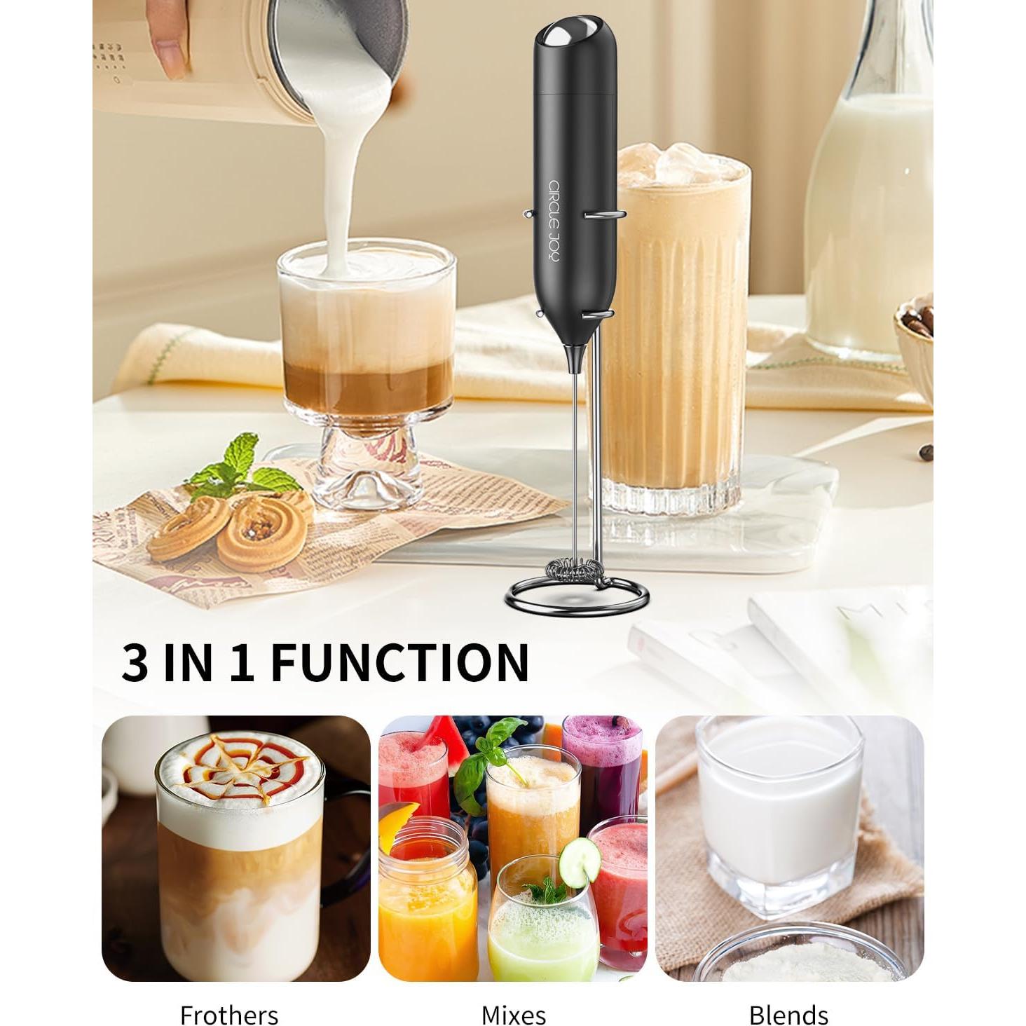 Espumador de Leche CIRCLE JOY KJBQ-21-BS Eléctrico Negro