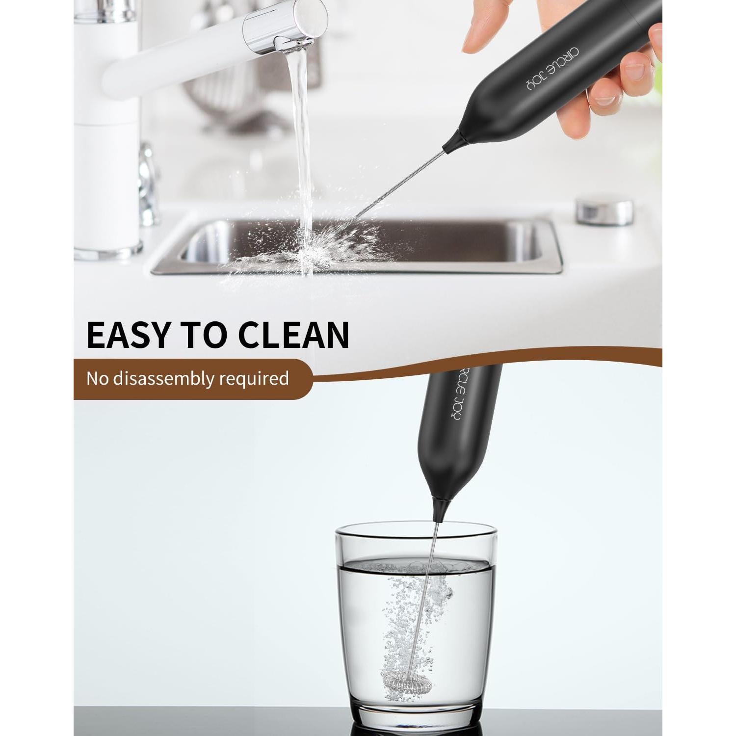 Espumador de Leche CIRCLE JOY KJBQ-21-BS Eléctrico Negro