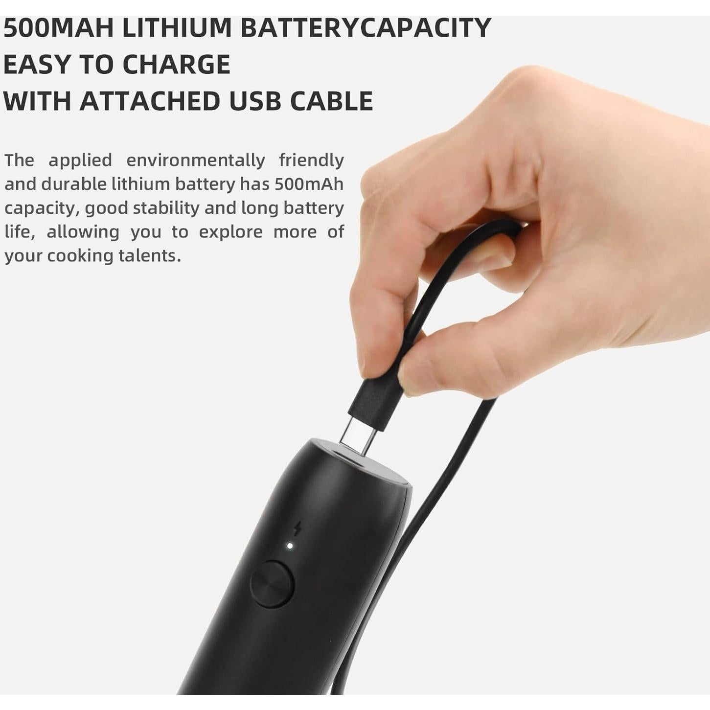 Espumador de Leche Eléctrico CIRCLE JOY con Soporte Negro