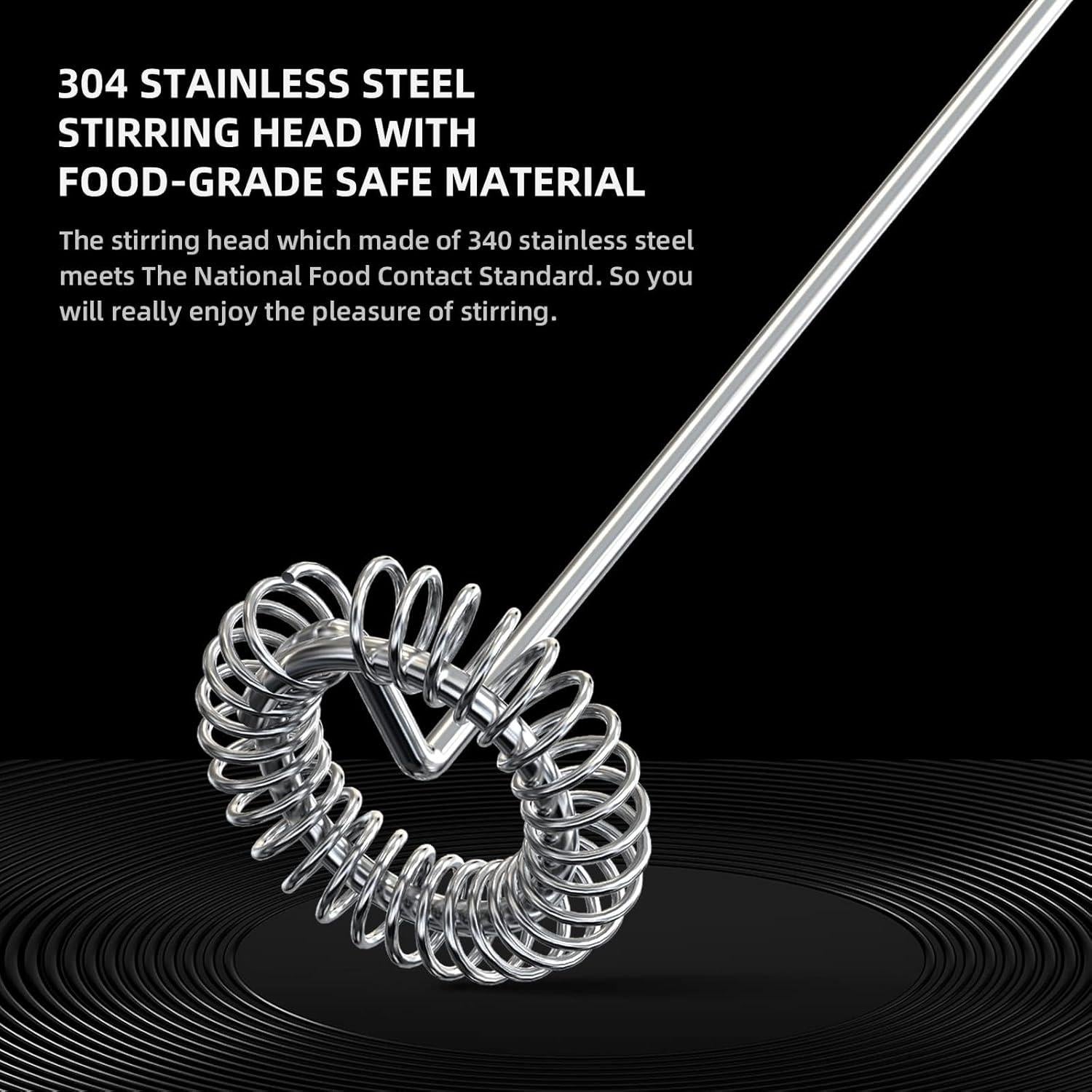 Espumador de Leche Eléctrico CIRCLE JOY con Soporte Negro