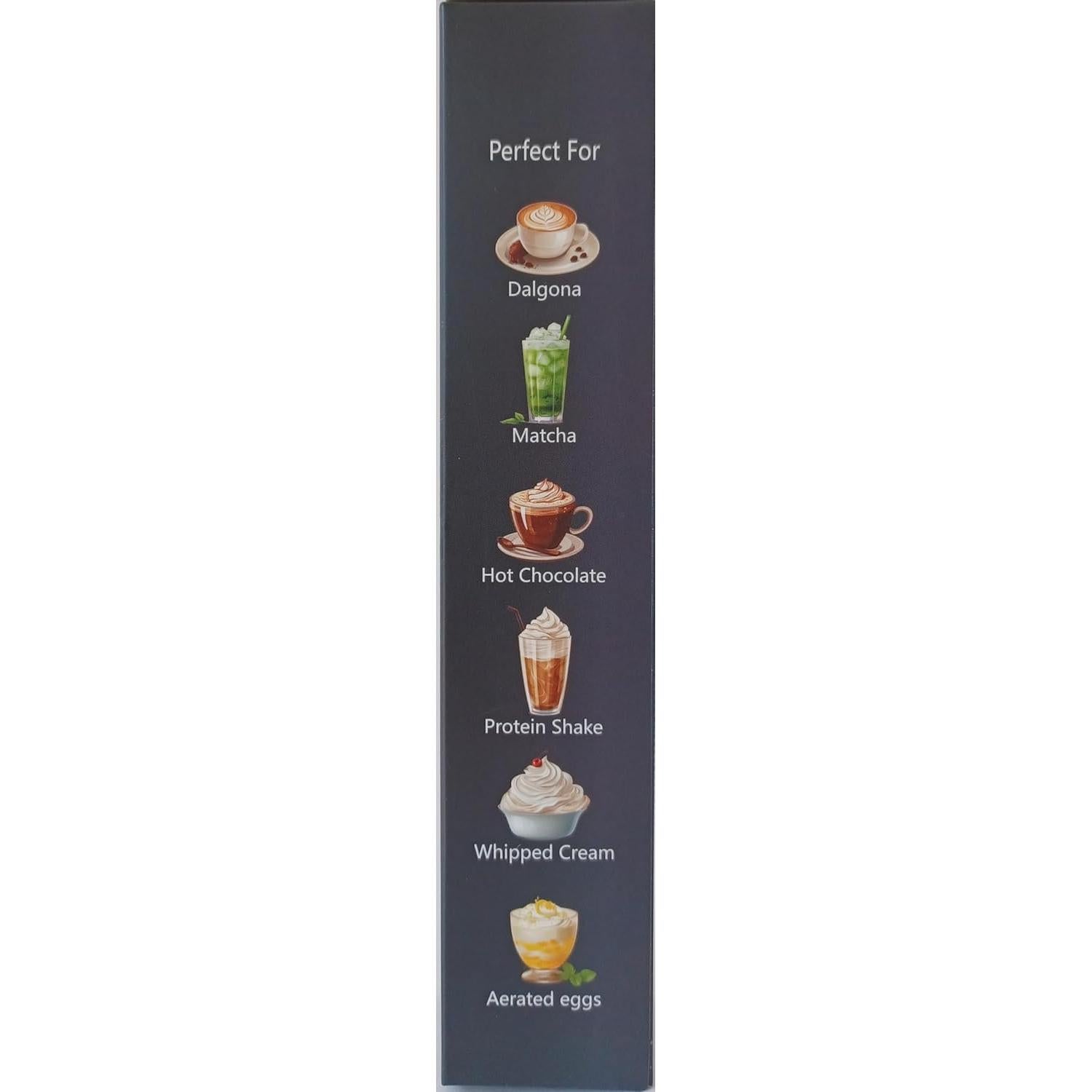 Batidor Eléctrico de Mano Agitate AMF15K-B, Acero Inoxidable, Negro