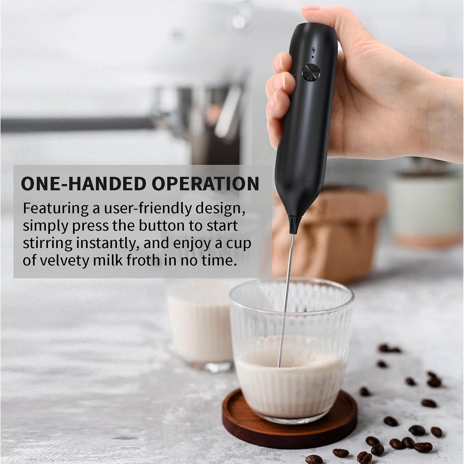 Espumador de Leche Eléctrico NAIXI NX004-B Recargable 500mAh