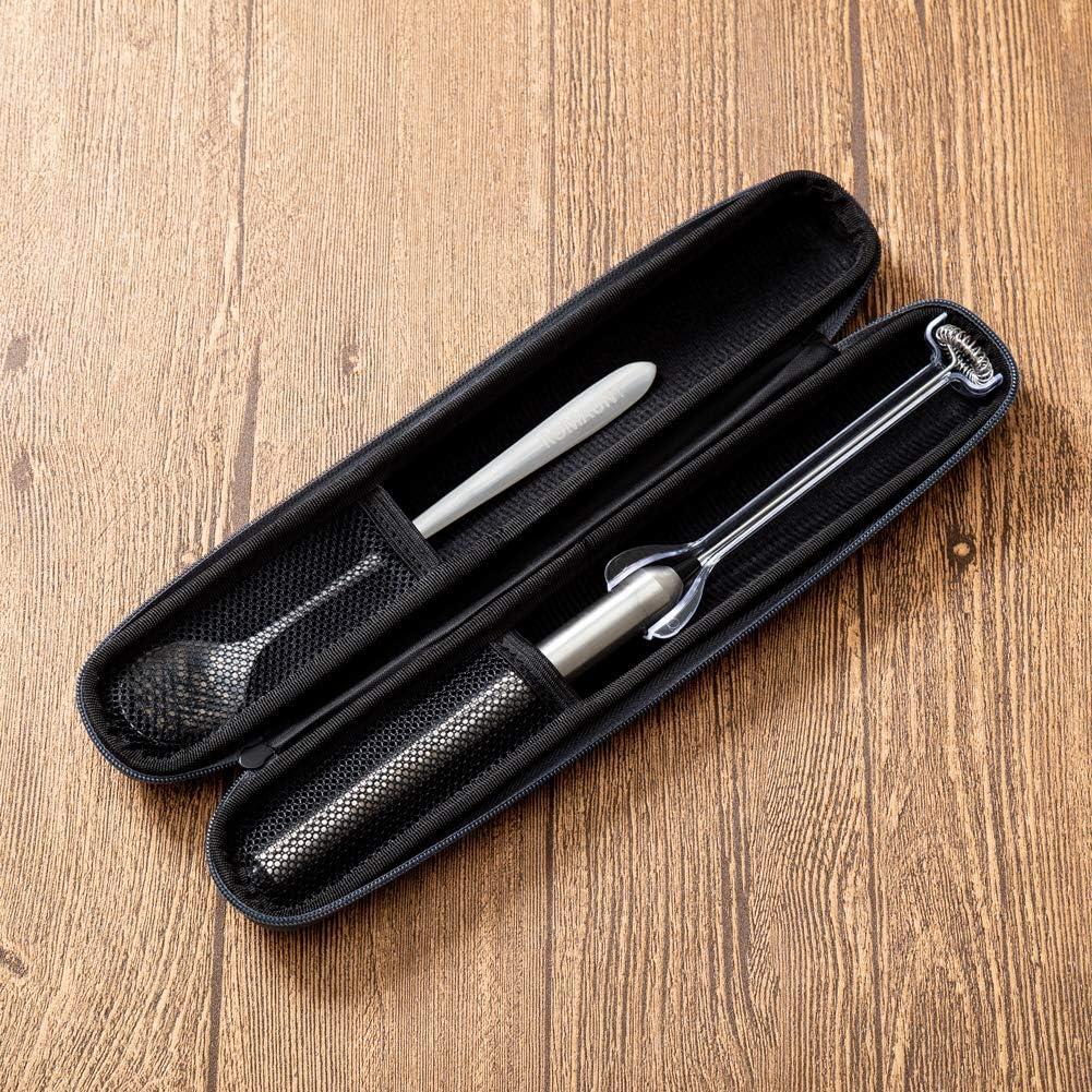 Espumador de Leche Eléctrico ROMAUNT con Funda y Cuchara