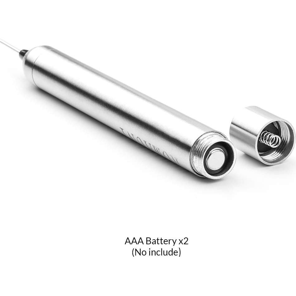 Espumador de Leche Eléctrico ROMAUNT con Funda y Cuchara