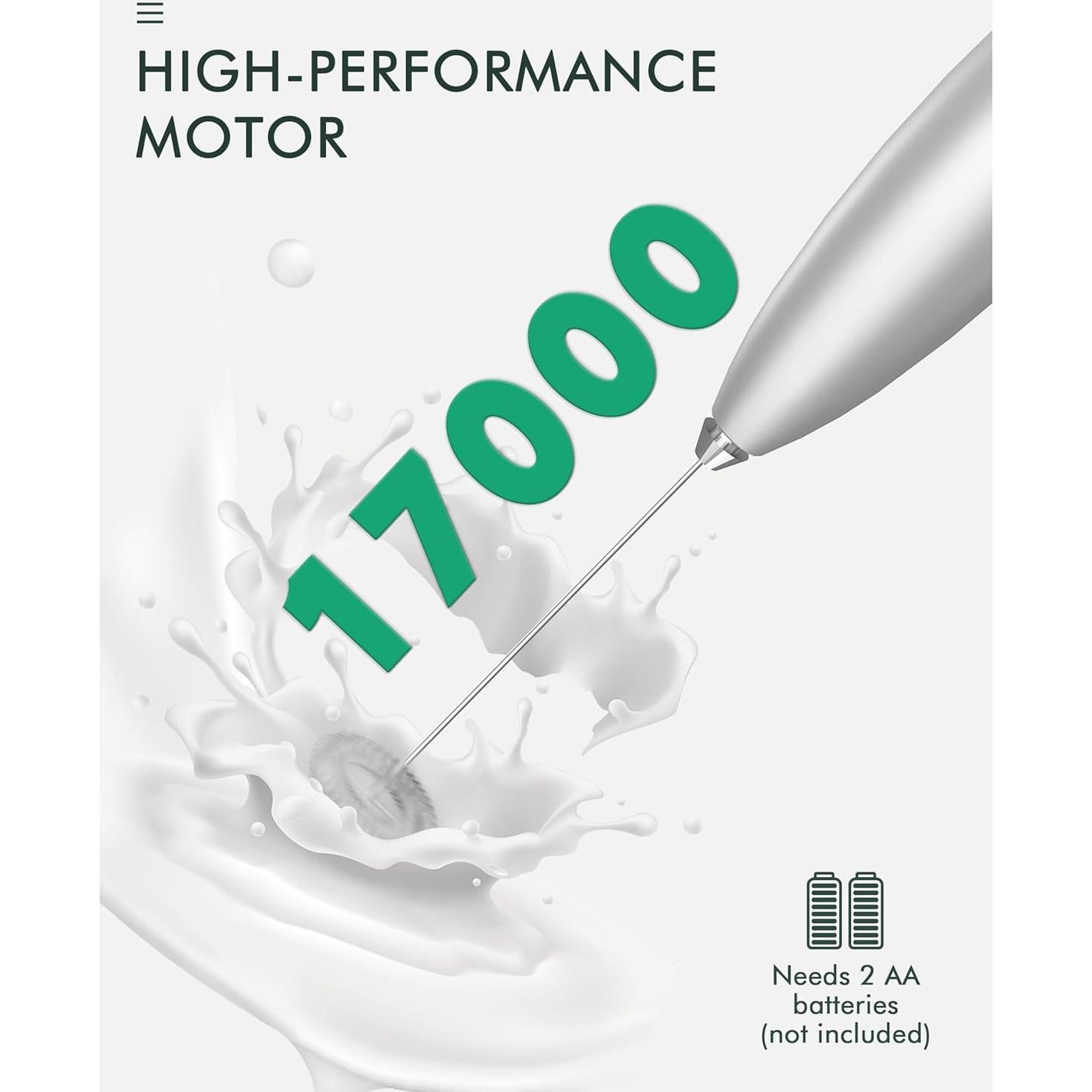 Batidor de Leche Eléctrico HeyLotie MFS Plata 0.1kg