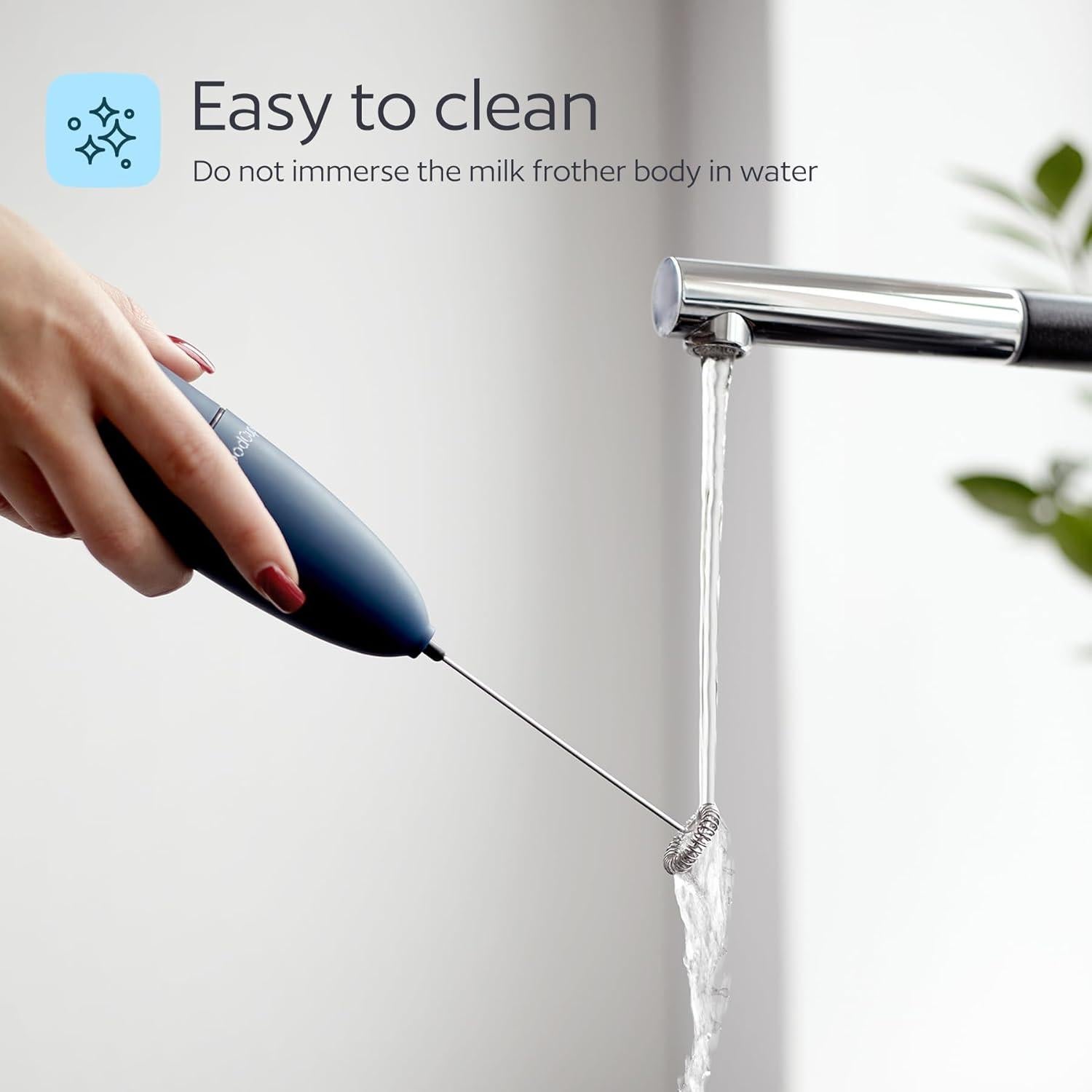 Espumador de Leche de Mano GoodCups Azul - Acero Inoxidable