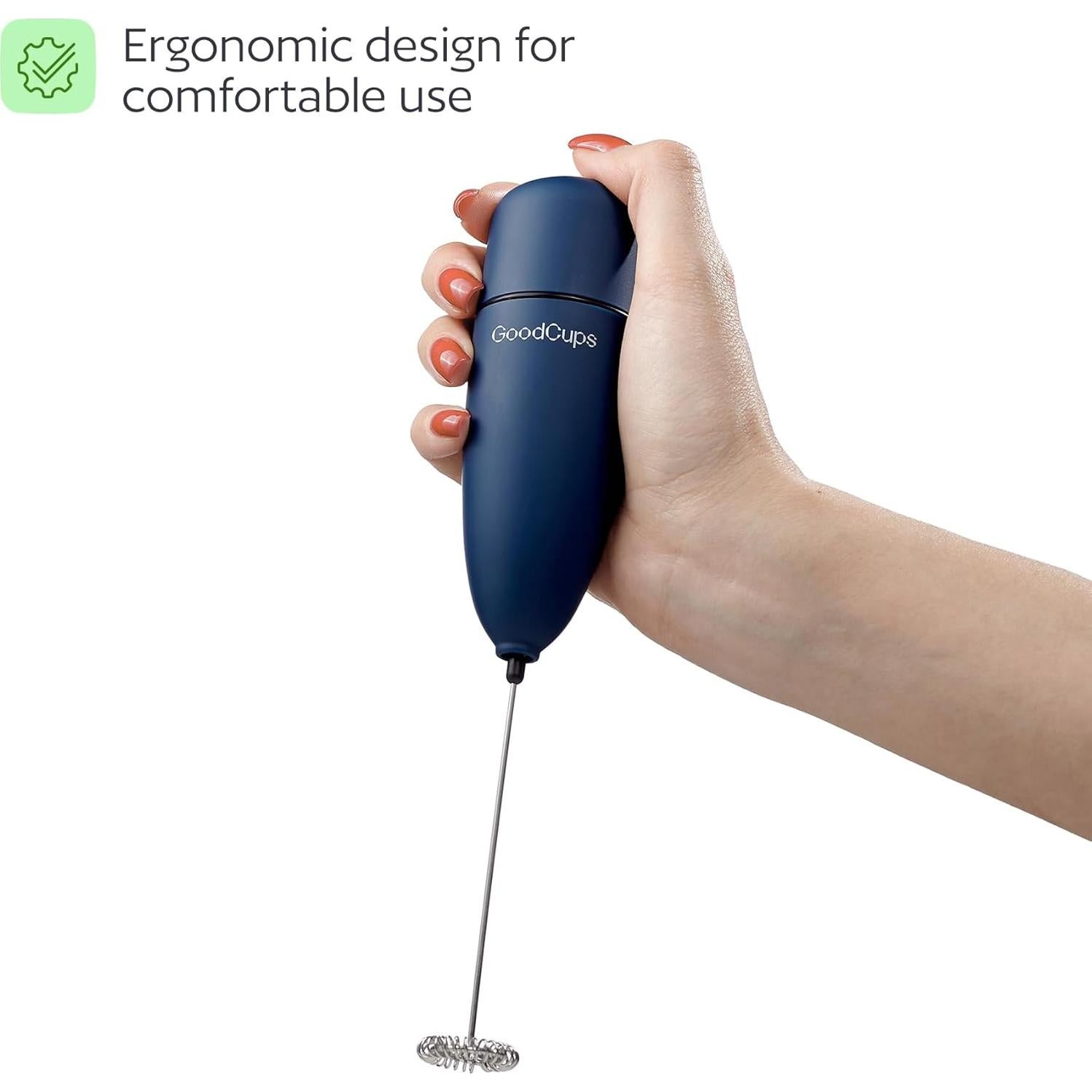 Espumador de Leche de Mano GoodCups Azul - Acero Inoxidable