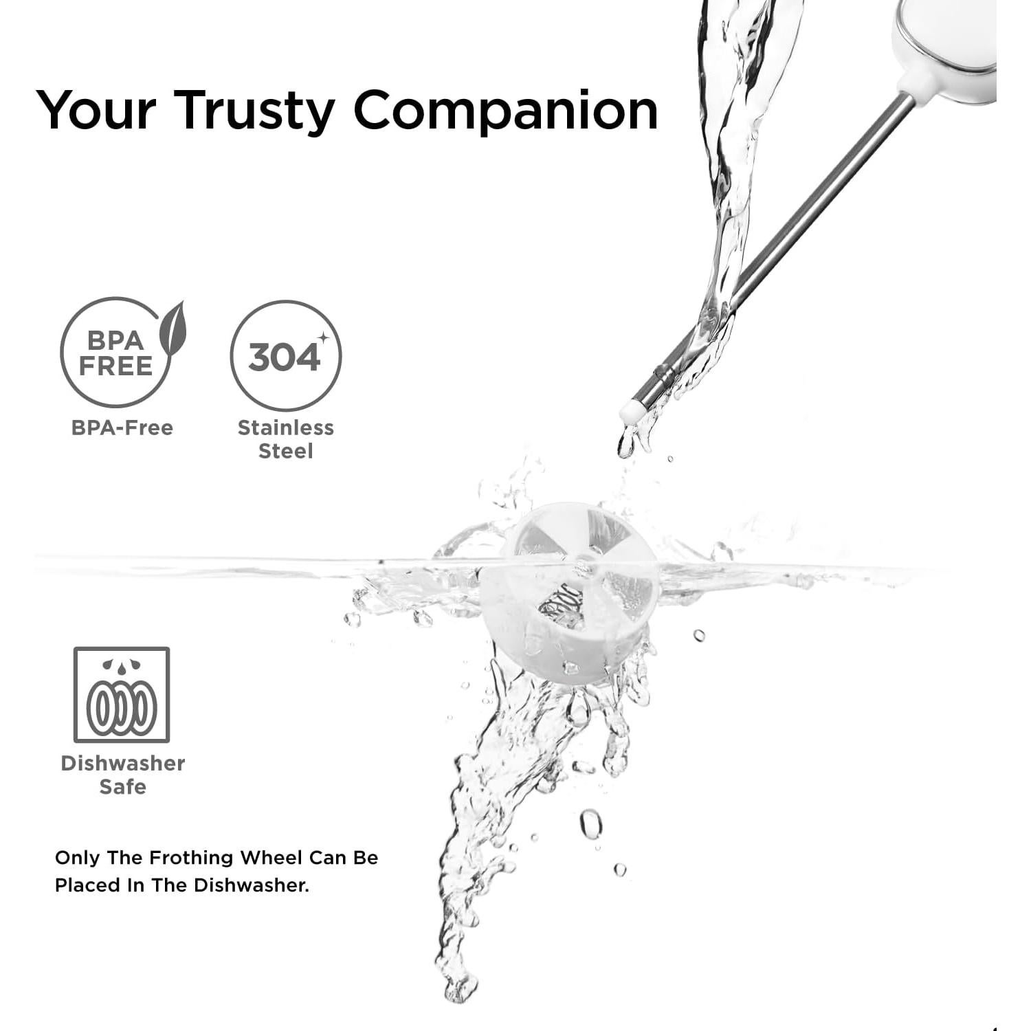 Batidor de Leche Kitchen Mama Portátil 18g - Espumador de Café