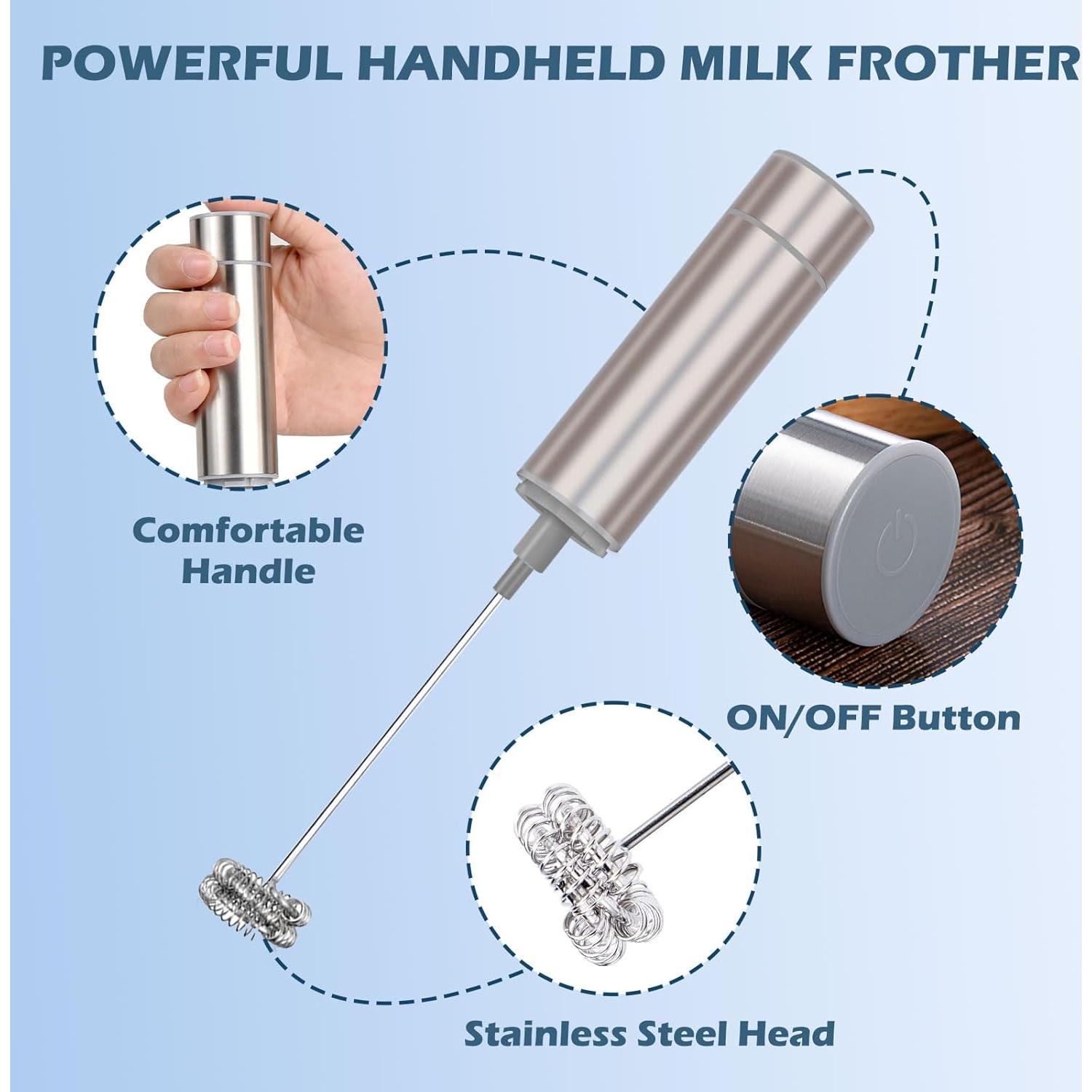 Espumador de Leche Eléctrico YANDEA NPJ-2 Acero Inoxidable