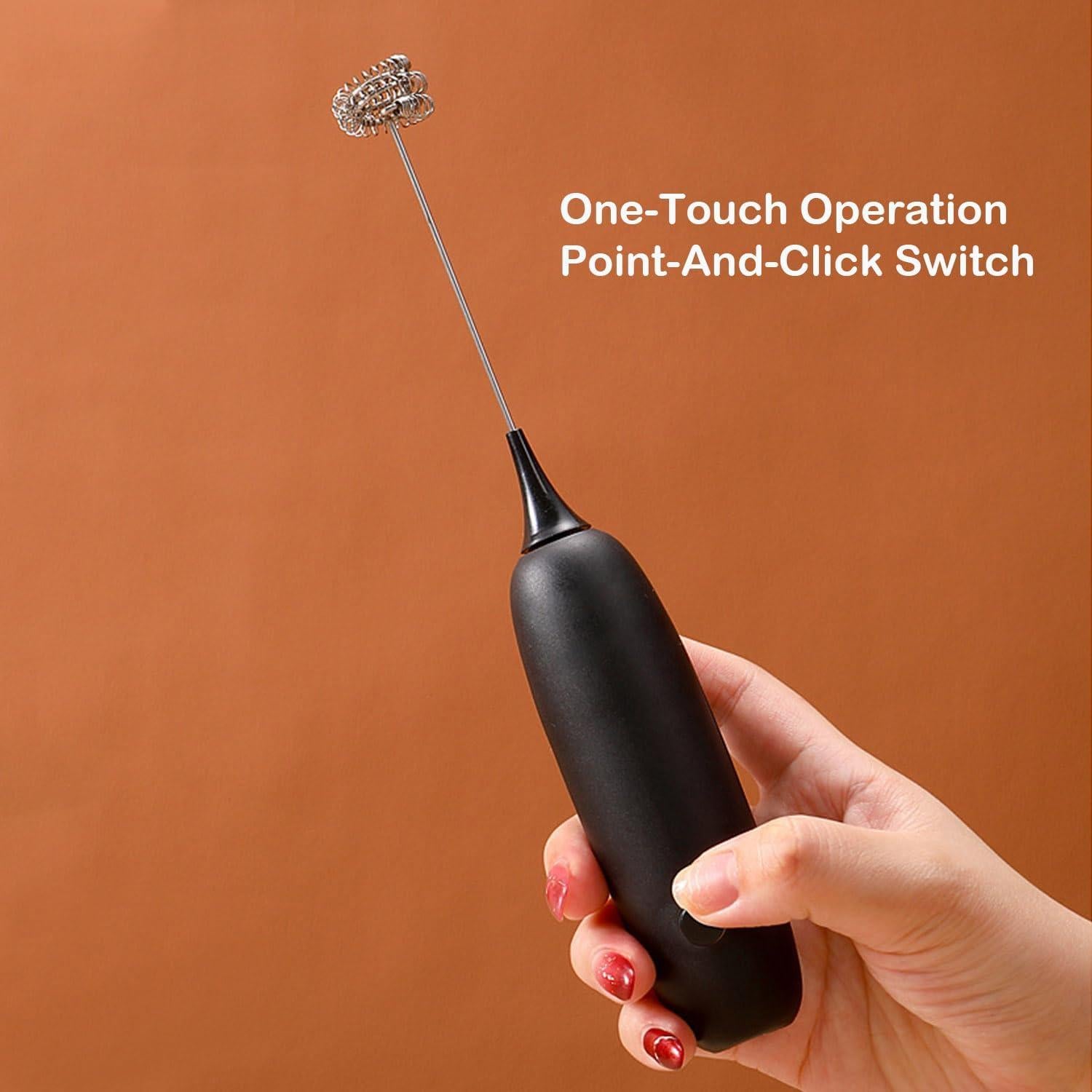 Espumador de Leche Joeyuu de Mano Acero Inoxidable - Juego de 2