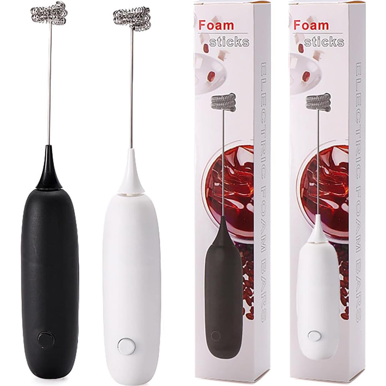 Espumador de Leche Joeyuu de Mano Acero Inoxidable - Juego de 2