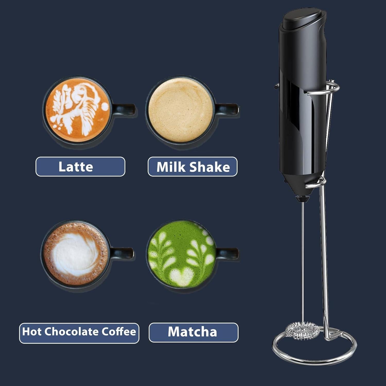 Espumador de Leche Portátil Find-In-Find HG001 - Acero Inoxidable