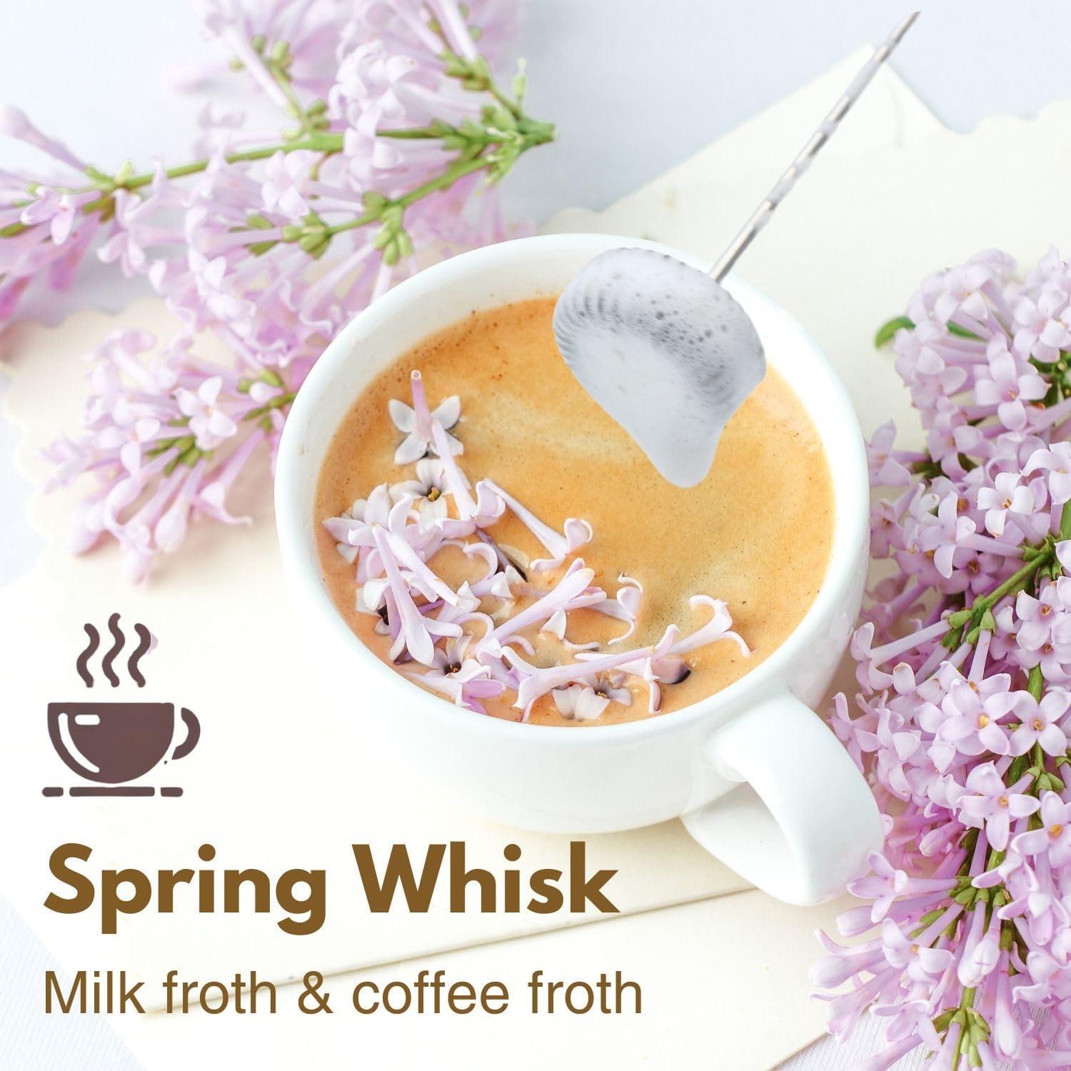 Espumador de Leche VOMELON Recargable 3 Velocidades Rosa