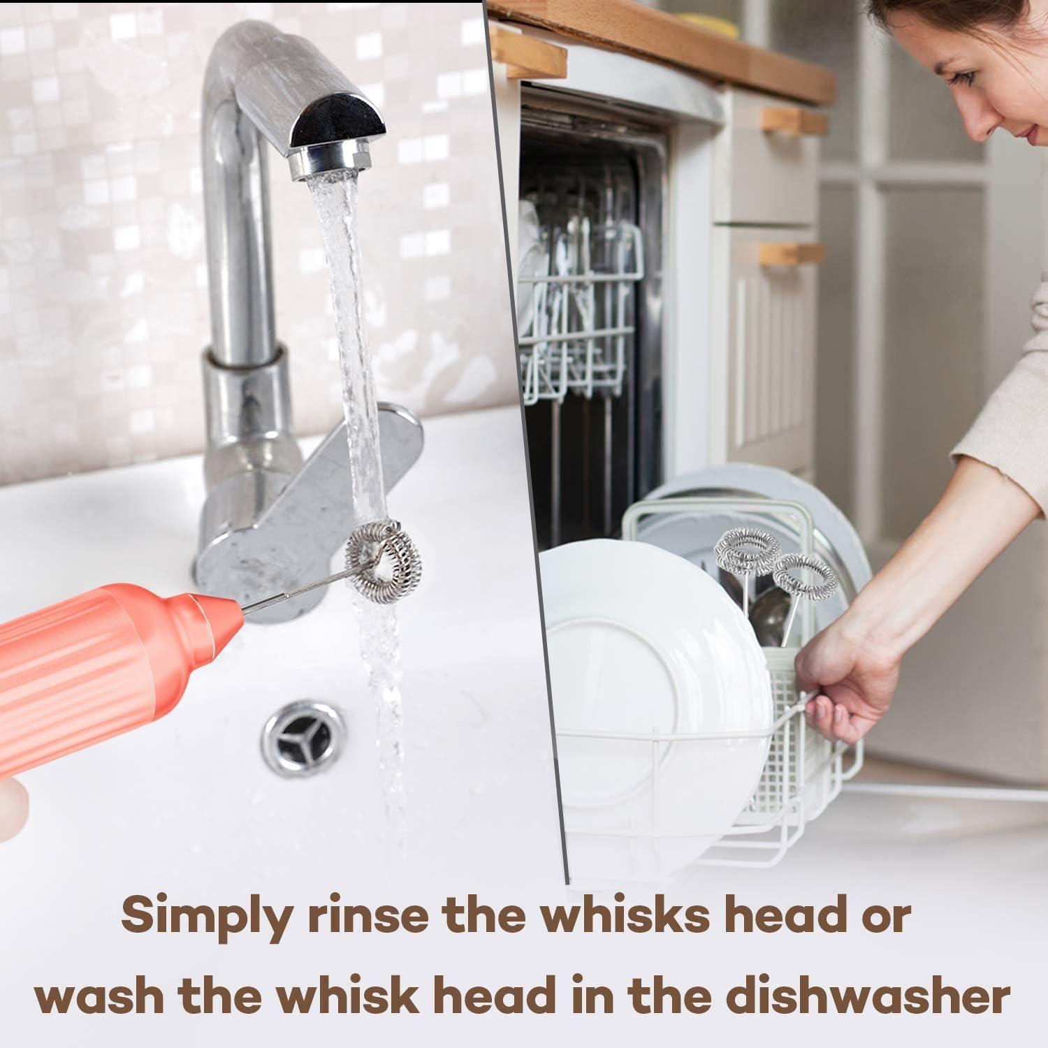 Espumador de Leche VOMELON Recargable 3 Velocidades Rosa