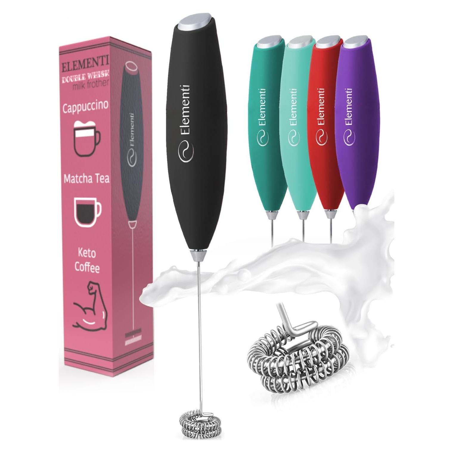 Varita Espumadora de Leche Elementi - Batidor Eléctrico 10W