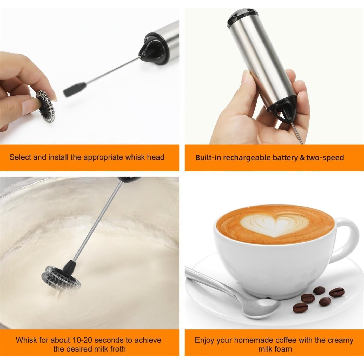 Espumador de Leche Eléctrico TURIMON BSR051 Recargable 198g