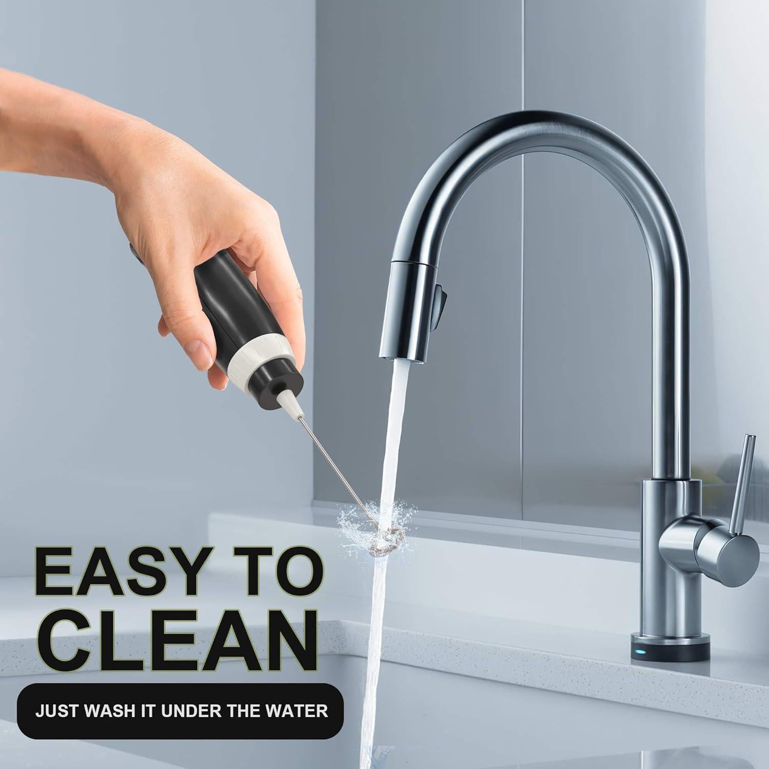 Espumador de Leche Eléctrico K-Brands - Acero Inoxidable 408g