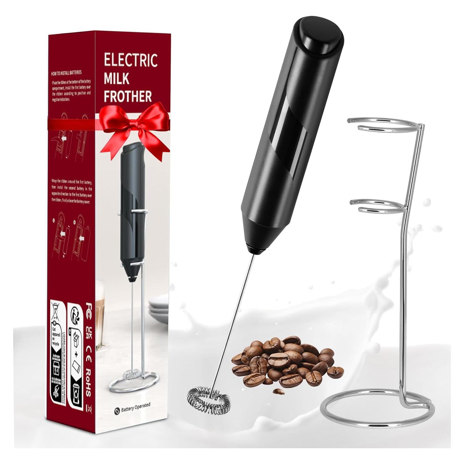 Espumador de Leche Eléctrico YSSOA con Soporte Inoxidable