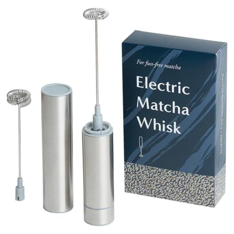 Batidor Eléctrico de Matcha Naoki - Espumador de Leche con 2 Cabezal