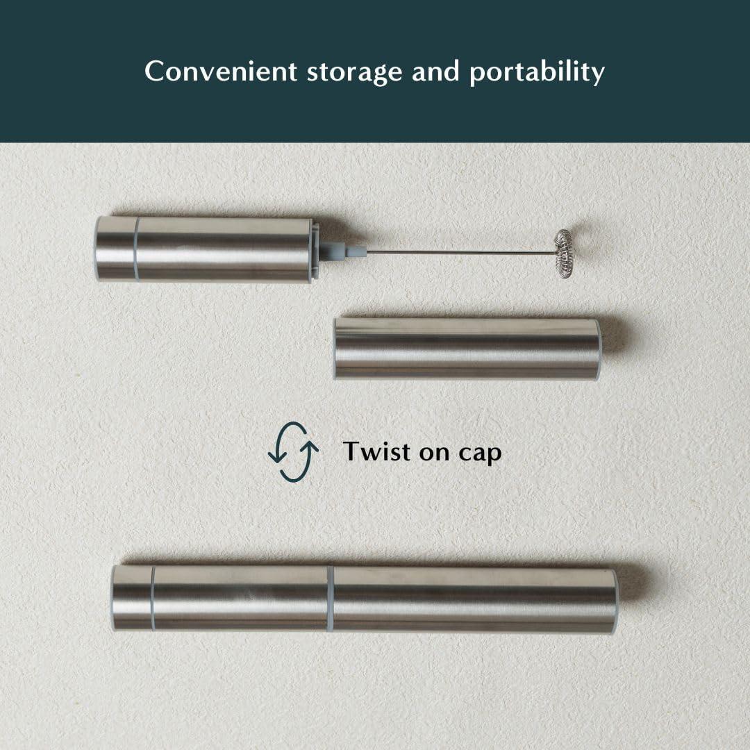 Batidor Eléctrico de Matcha Naoki - Espumador de Leche con 2 Cabezal