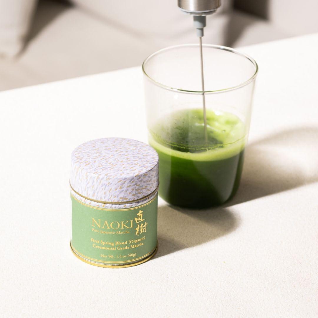 Batidor Eléctrico de Matcha Naoki - Espumador de Leche con 2 Cabezal