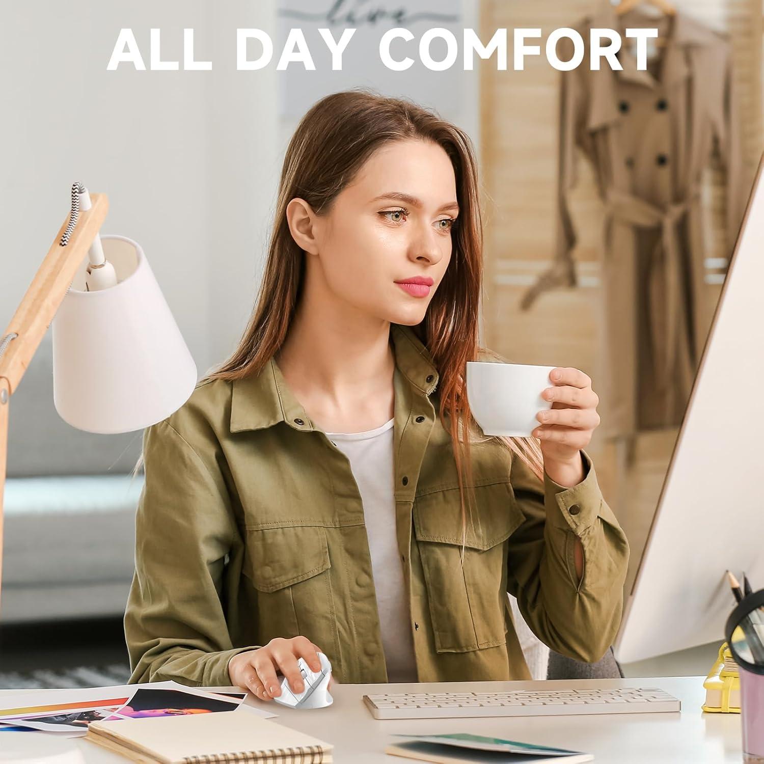 Ratón Ergonómico Inalámbrico Memzuoix WM-791 3 DPI Ajustables