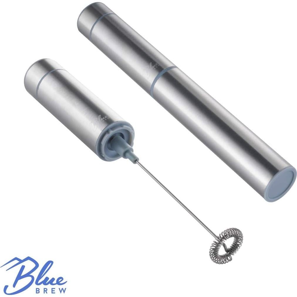 Espumador de Leche Eléctrico Blue Brew BB1006 de Acero Inoxidable
