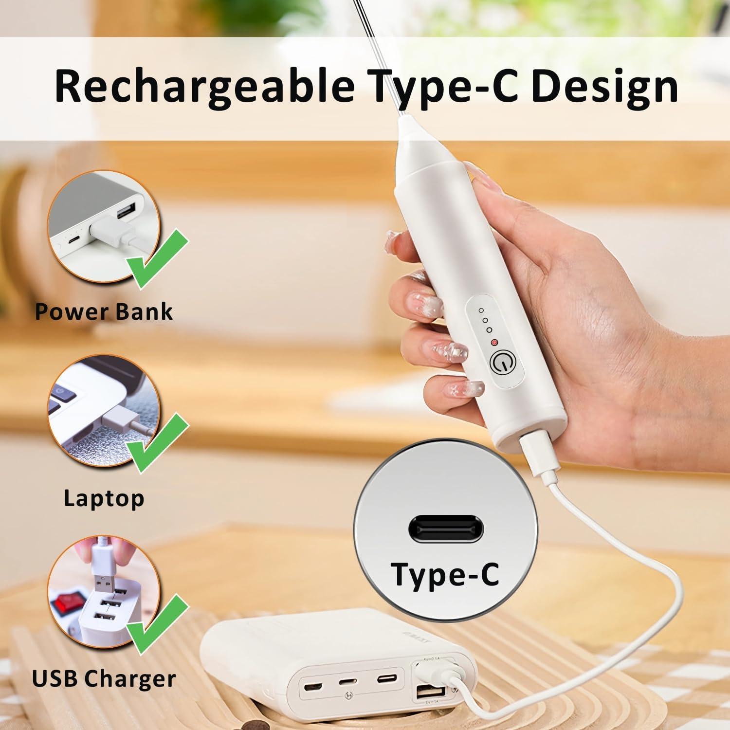 Espumador de Leche Recargable USB-C SF SUNFUNY KD-306