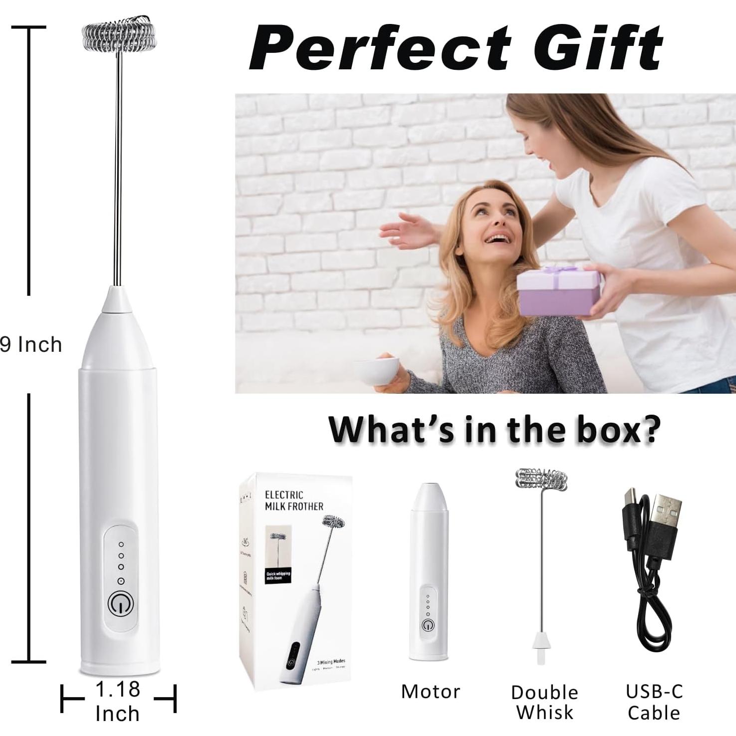 Espumador de Leche Recargable USB-C SF SUNFUNY KD-306