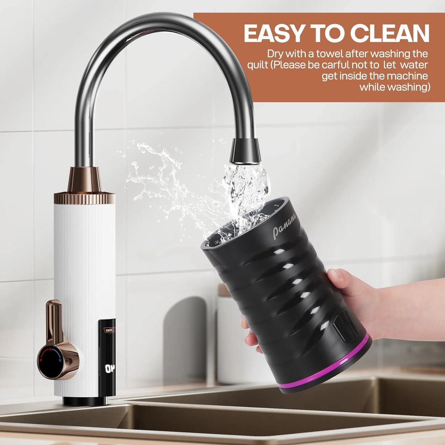 Espumador de Leche Eléctrico Panana 430ml 4-en-1 Automático