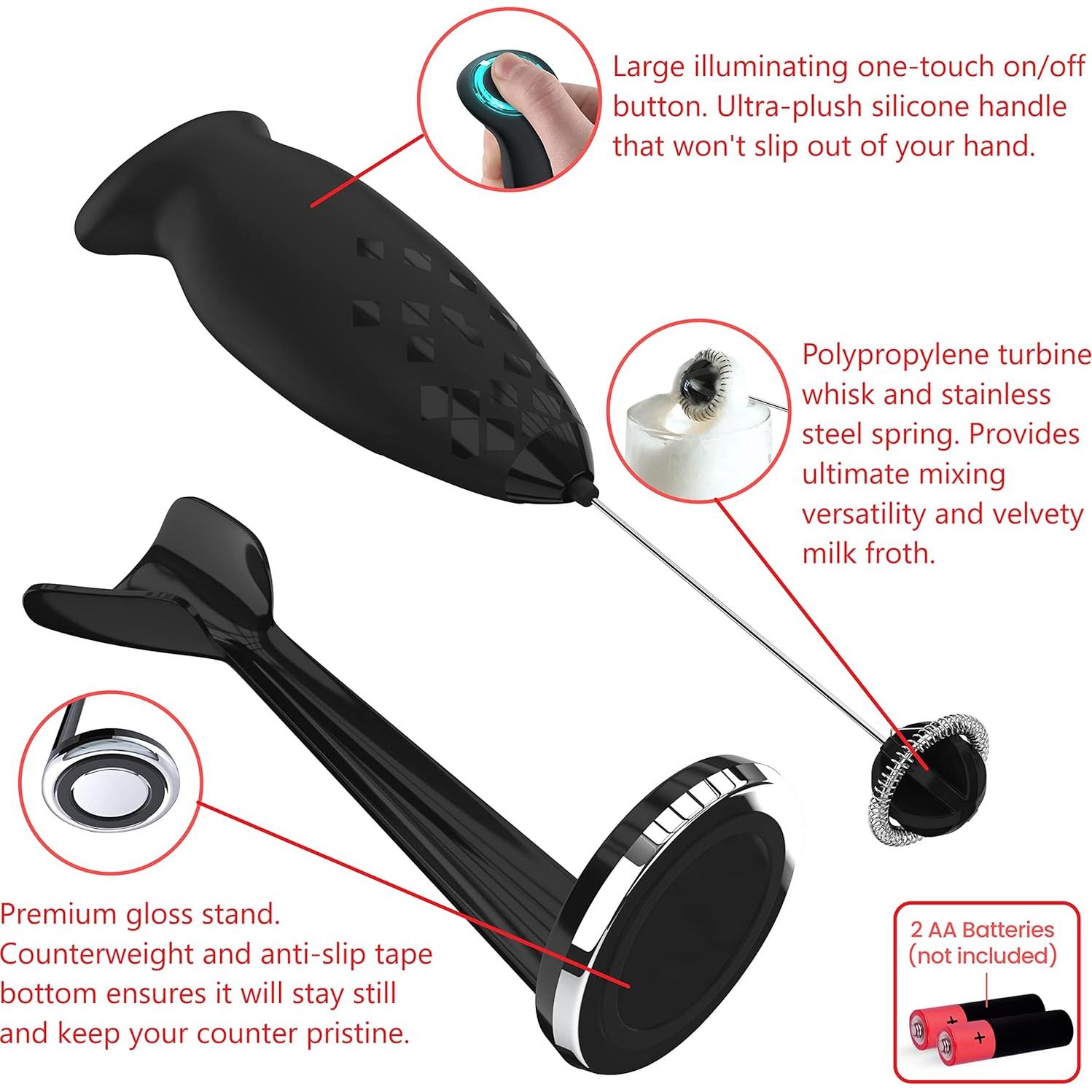 Espumador de Leche Eléctrico YOSHIFUL con Soporte Antideslizante