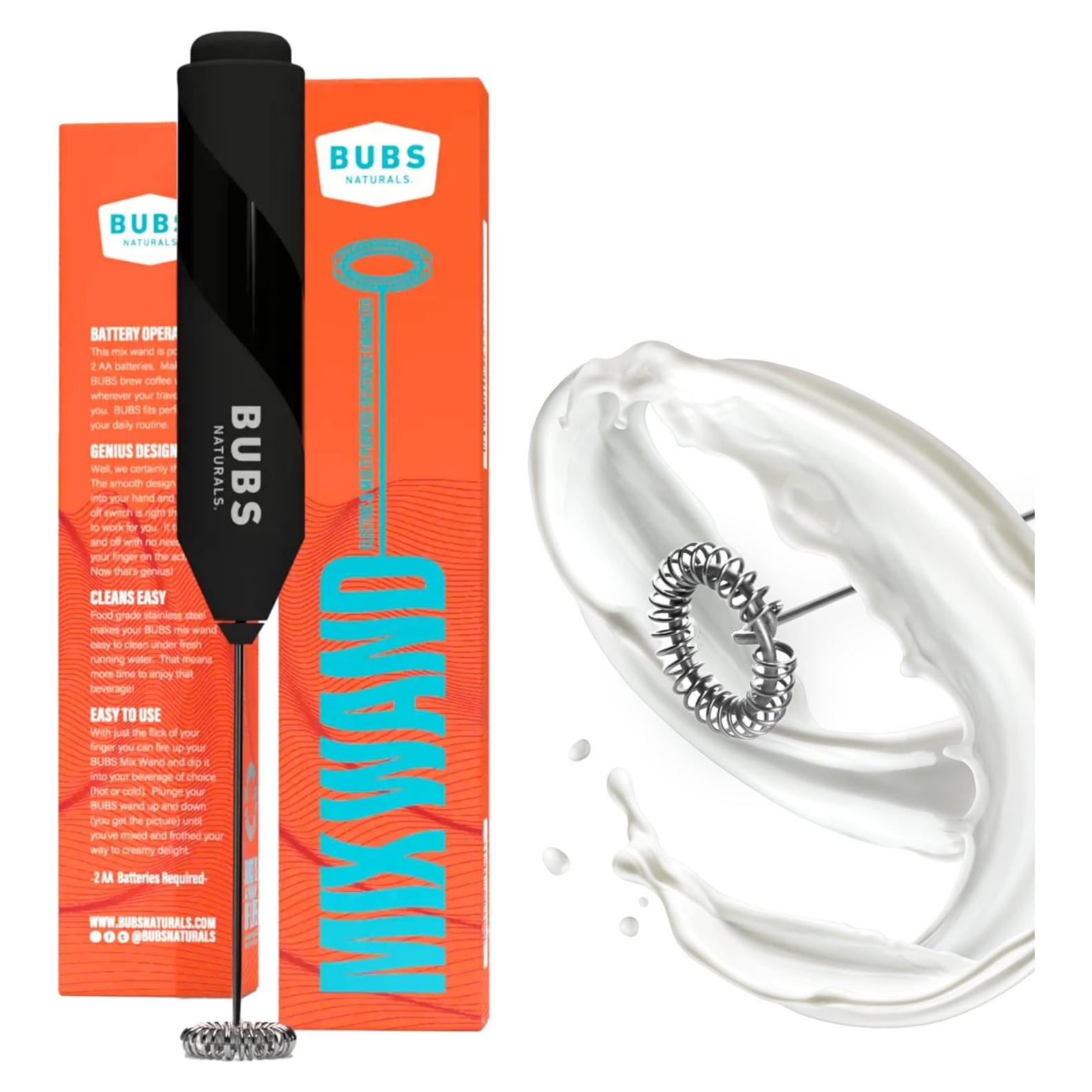 Espumador de Leche BUBS Naturals - Mezclador de Varita Eléctrico