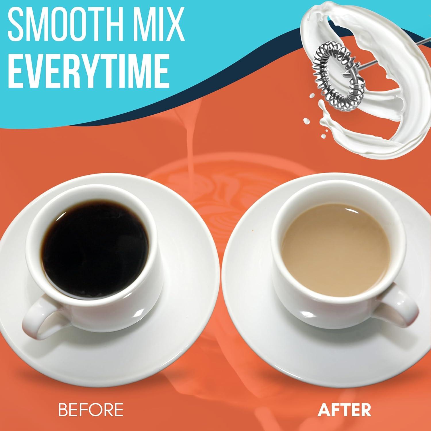 Espumador de Leche BUBS Naturals - Mezclador de Varita Eléctrico