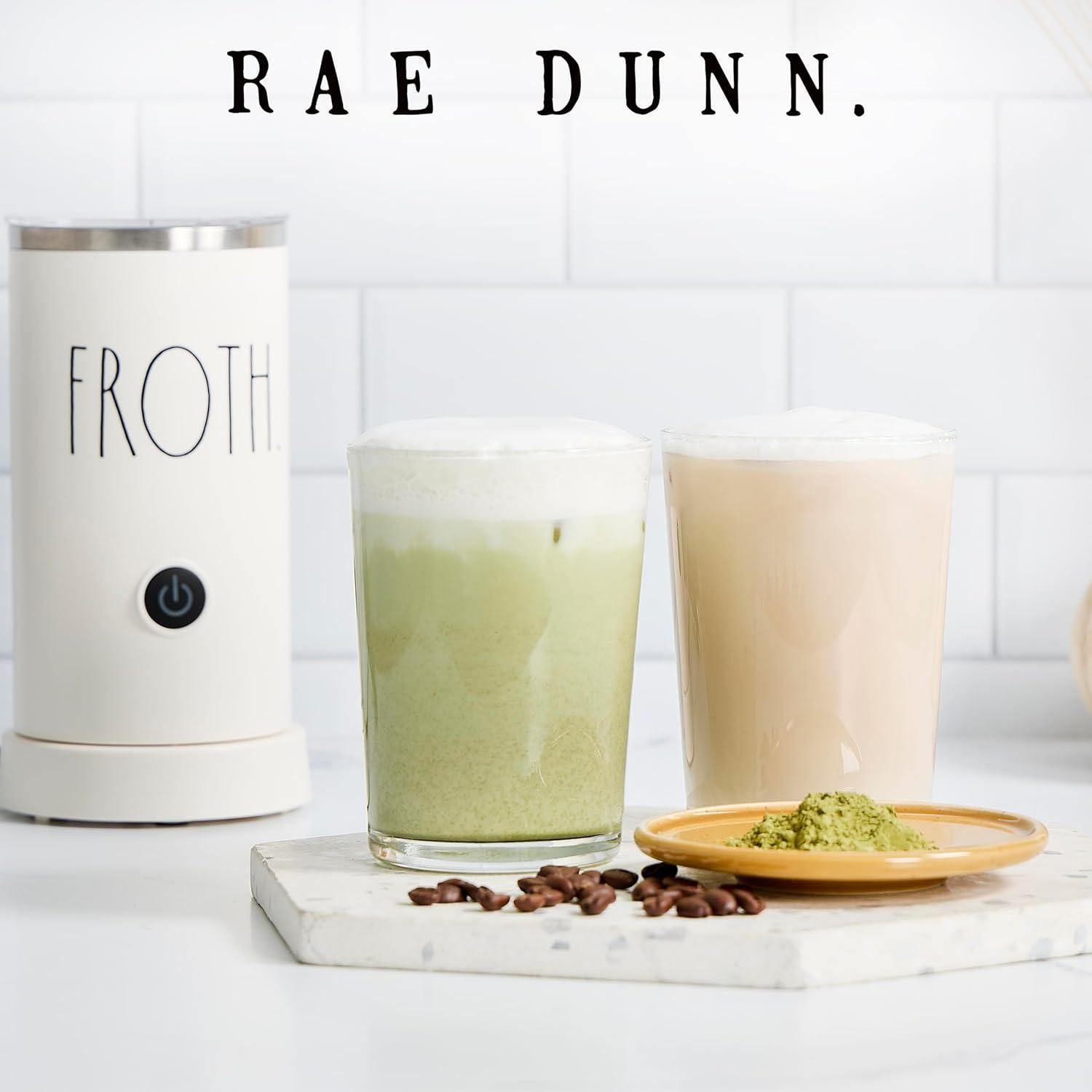 Espumador de Leche Eléctrico Rae Dunn 550W Crema 360ml