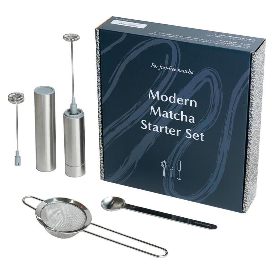 Conjunto de Inicio de Matcha Naoki - Batidor Eléctrico y Cuchara