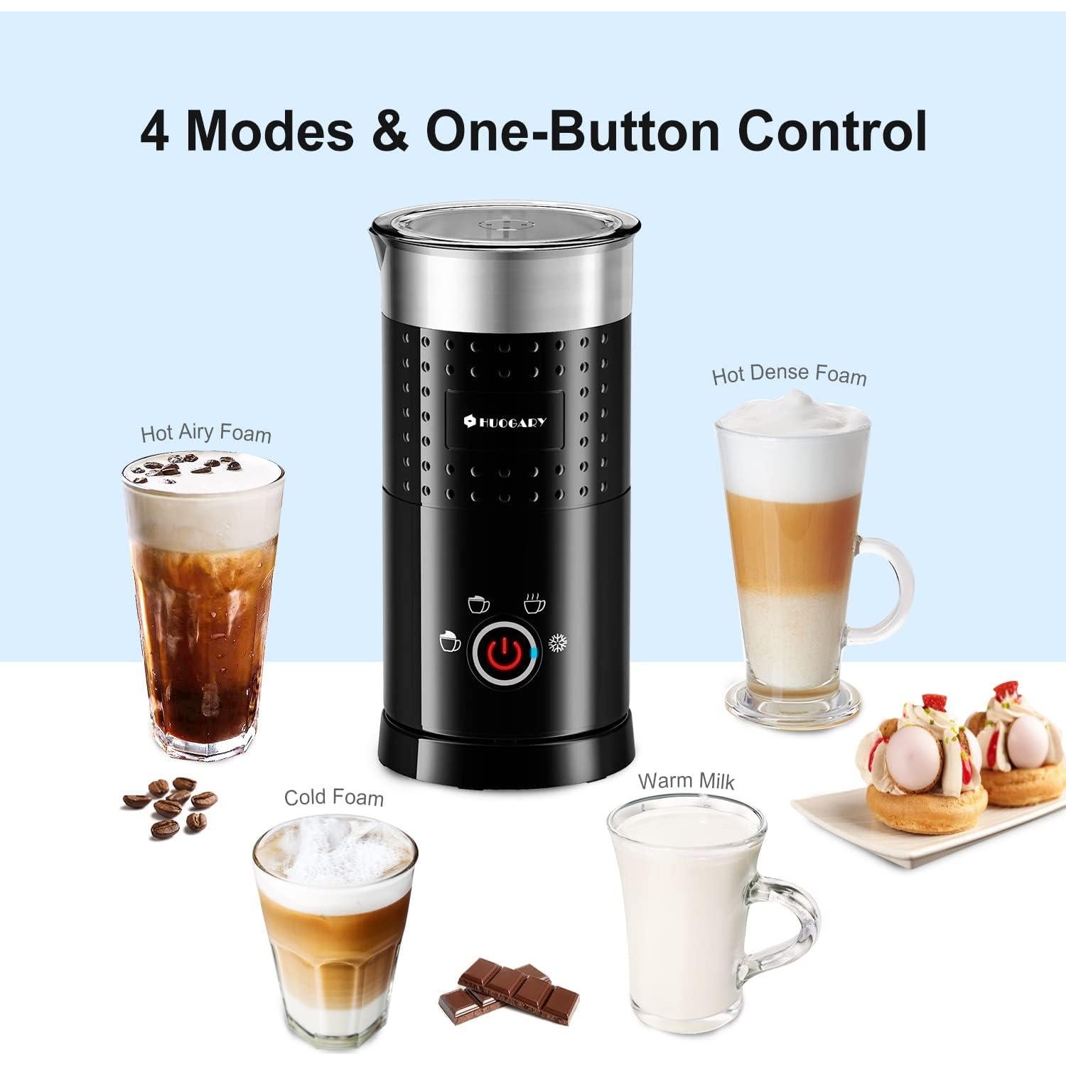 Espumador y Vaporizador de Leche Eléctrico Huogary N21-B 300ml