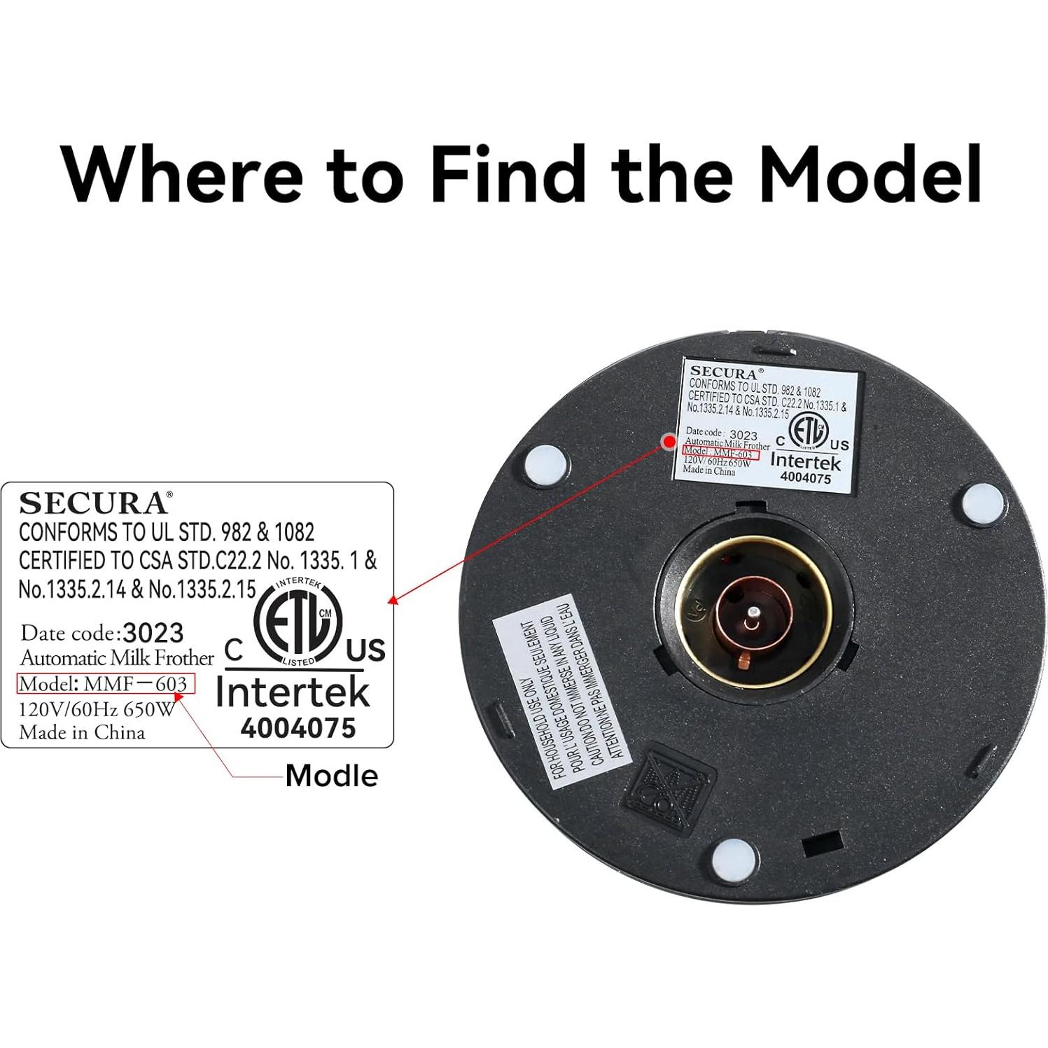 Juego de varillas de repuesto Secura para espumador de leche