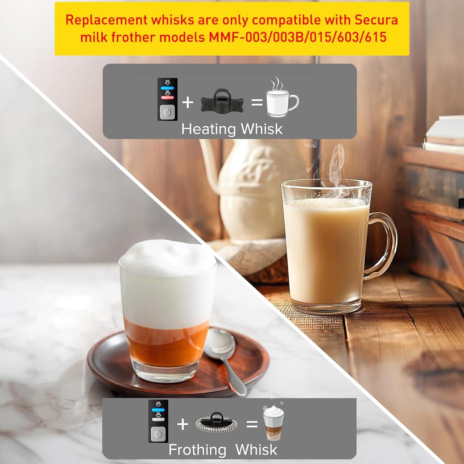 Juego de varillas de repuesto Secura para espumador de leche