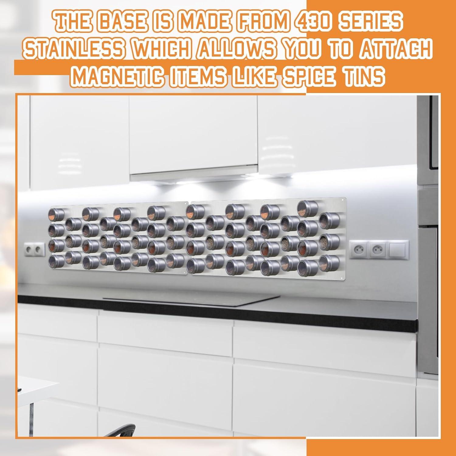 Estante Magnético para Especias Otoolling 60x30 cm Acero Inoxidable