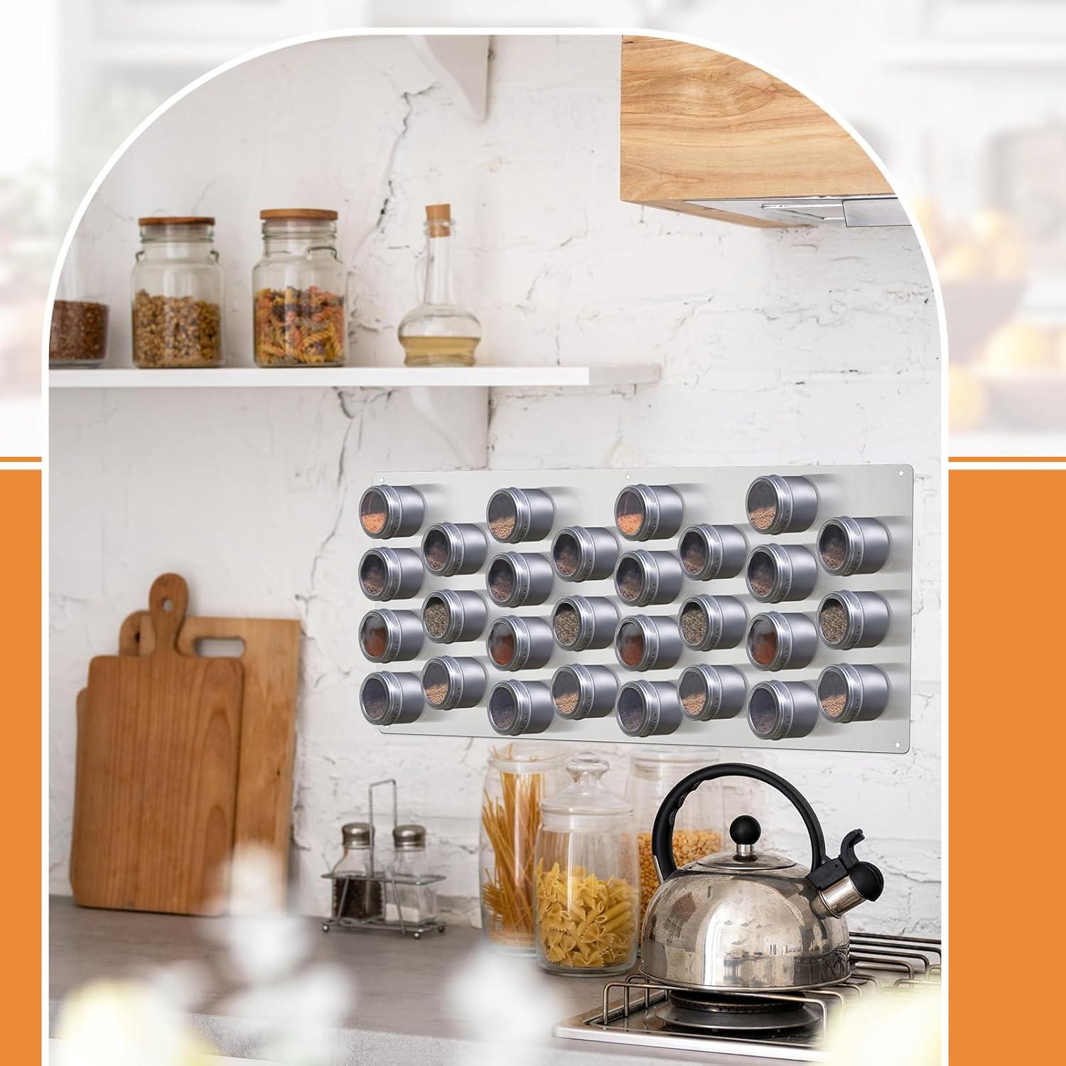 Estante Magnético para Especias Otoolling 60x30 cm Acero Inoxidable